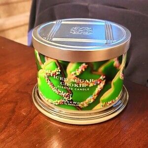 Homeworx "Iced Sugar Cookie" 14oz 3 Wick Jar Candle NEW!